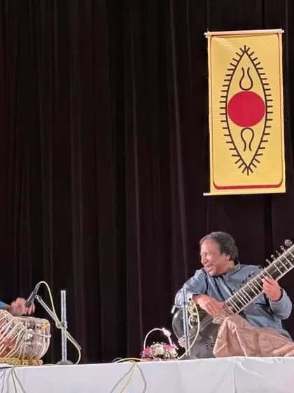 Sharing the stage with a maestro like Ustad Shahid Parvez Khan is always a lesson in itself. This was a beautiful, melodious evening where our instruments spoke to each other, a true joy for any musician.