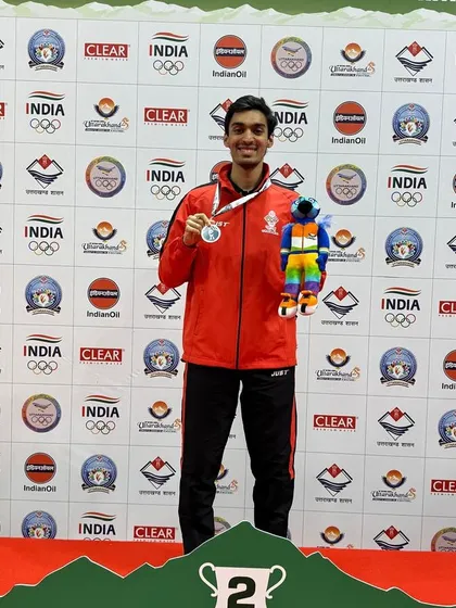 Competing and winning at the highest national level is our standard. We congratulate our player Deepit Patil on the podium after securing a silver medal for Team Maharashtra at the National Games in Uttarakhand.