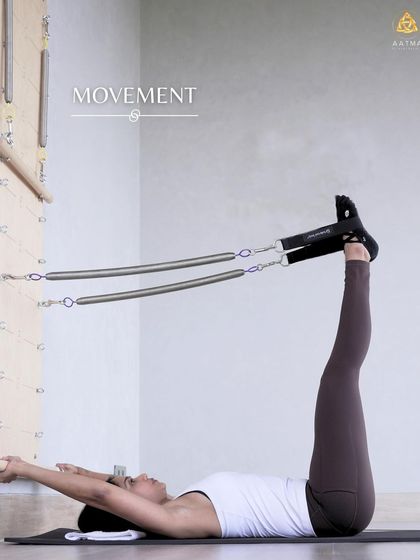 Using the springboard for leg work is a fantastic way to build strength and control. The springs provide constant tension, challenging the muscles through the entire range of motion.