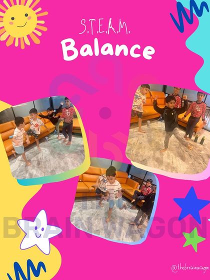 Finding balance with fun. In this STEAM session, our little learners explored gravity and balance by crafting their own balancing toys and testing their skills by jumping on one leg. Every wobble was a giggle and a lesson.
