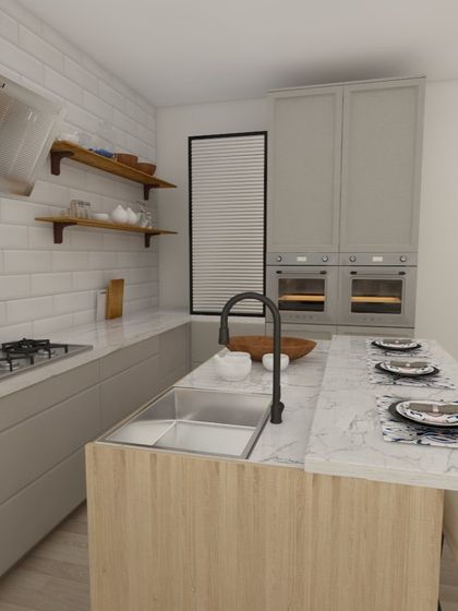 A collection of our 3D design concepts, showcasing various styles, color combinations, and layouts for kitchens, bedrooms, and living rooms. This is the first step in bringing your dream home to life.