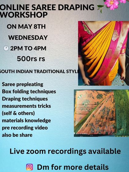 This workshop provided live zoom recordings and was designed for both beginners and professionals.