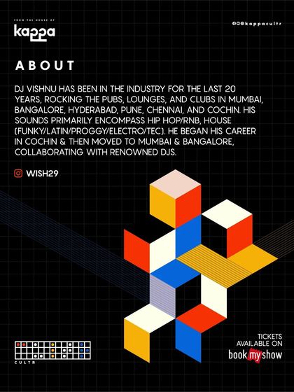 This graphic details my extensive background, playing in major cities from Mumbai and Bangalore to Cochin. My ability to blend diverse genres like Proggy House and Melodic Techno ensures a unique set for any corporate or private event.