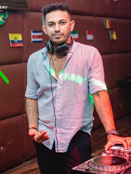 A moment of reflection at the console. Every night is a new memory and a new story to tell through music.