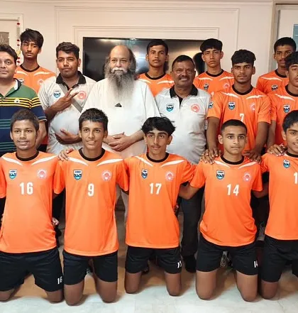 Our players Avik Batra and Arnav Wadhwa with the Haryana team for the BC Roy Trophy (AIFF Junior Nationals). We consistently produce players for state-level competitions.