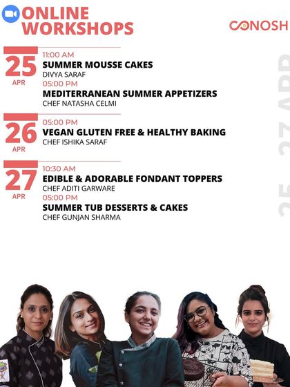 Conosh - Online Culinary Workshops Our Workshop Experience photo 22