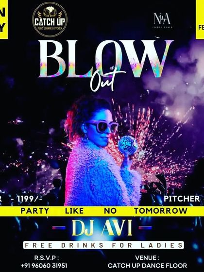 The 'Sunday Blow Out' at Catch Up is all about ending the weekend on a high note with great music and drink offers.