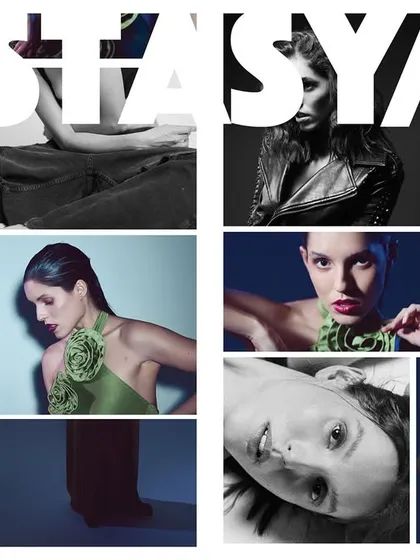 The title spread for the 'Ecstasy/25' editorial in Malvie Magazine, using a dynamic collage of color and black and white images to tell a story.
