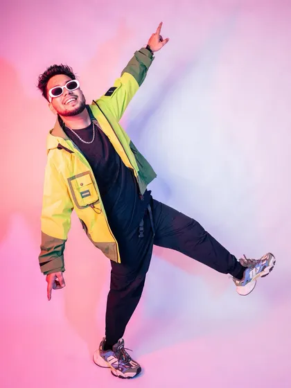 Capturing the high-energy vibe I bring to my sets. It's all about movement, music, and creating an unforgettable party atmosphere.