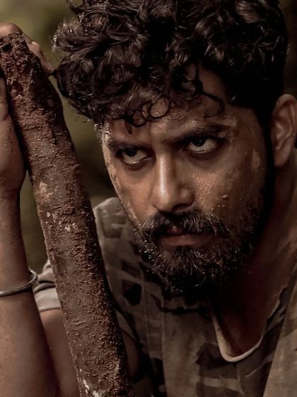 A raw and intense series featuring an actor in a rugged, "mass look." The dirt, dramatic lighting, and intense expression are designed to build a strong character persona.