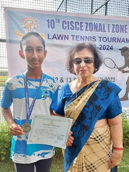 Rumi Gadiya, the runner-up at the CISCE Zonal tournament, also earning her spot to compete at the next level.