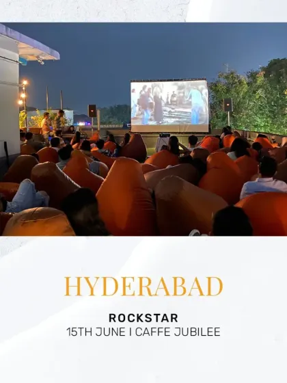 Hyderabad's weekend plan: watching the epic 'Rockstar' at Caffe Jubilee.