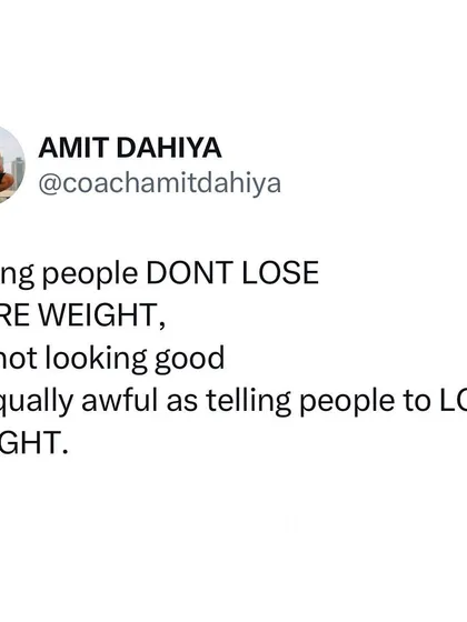 Unsolicited comments about someone's weight, whether they've lost or gained it, can be harmful. Let's be more mindful and stop making appearance-based remarks unless we are genuinely concerned.