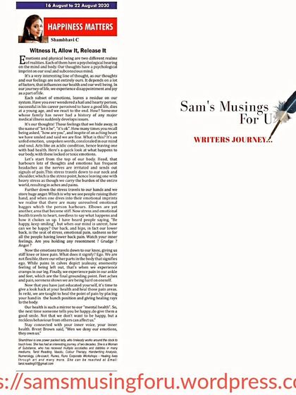 Shambhavi - Workshops & Public Speaking Words of Wisdom: My Books & Columns photo 25