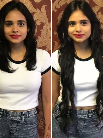 From shoulder-length hair to long, dramatic waves. This is a great option for anyone wanting a major style change for a special event or long-term wear.