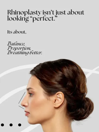 A successful rhinoplasty is not about chasing an ideal of perfection. It is about creating balance, improving proportion, and enhancing function so you can breathe better and feel more confident.