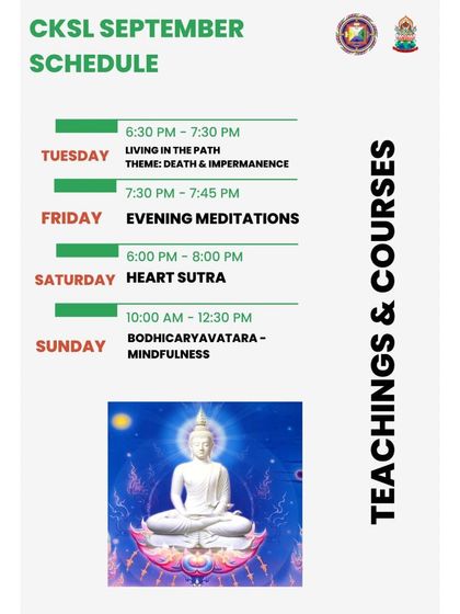 Choe Khor Sum Ling - Buddhist Philosophy Courses Course Schedules & Announcements photo 4