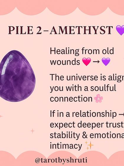 What's coming in your love life? This 'Pick Your Crystal' reading reveals the energy heading your way, whether it's a new romantic spark with Rose Quartz, healing with Amethyst, or commitment with Citrine.