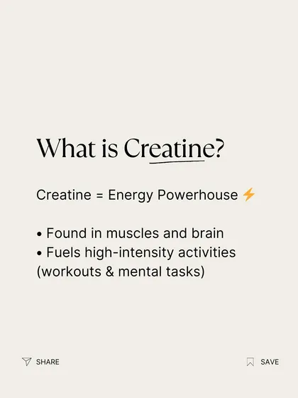 What is creatine? It's an energy powerhouse found naturally in your muscles and brain. It fuels high-intensity activities, both physical and mental, making it a crucial supplement for performance.