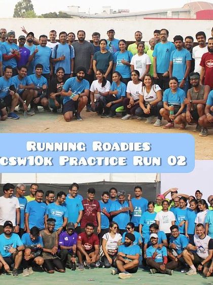 Our practice runs for the TCS World 10K are always a huge event. Here are two big groups that joined our sessions on the official race route, getting a feel for the course and building excitement for race day.
