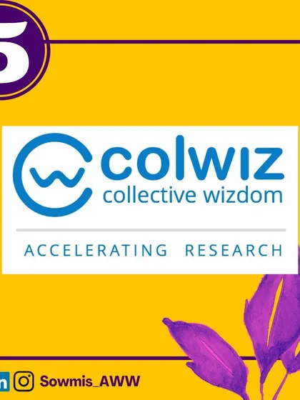 Colwiz, which stands for "collective wisdom," is a reference management tool that also includes features for collaboration and project management, helping to accelerate your research from start to finish.