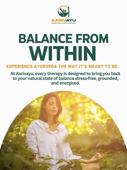 True health is a state of balance. At Aarivayu, our goal is to help you return to your natural state of being: grounded, energized, and free from stress. We believe that by treating the whole person, not just the symptoms, we can unlock your body's innate ability to heal itself.