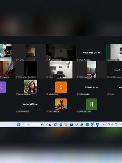 Another view of our online community, with an instructor highlighted to provide clear demonstrations. We ensure every participant feels seen and guided throughout the class, making the online experience personal and effective.