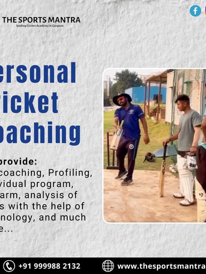 Elevate your game with our personal cricket coaching. We provide 1 on 1 coaching, player profiling, individual programs, and skill analysis with technology to unleash your full potential.