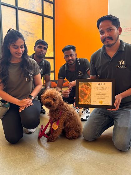 My team and I celebrating Pablo's graduation. He earned his medal with lots of hard work and a great attitude.