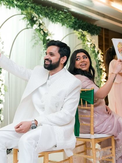 The shoe game is always a highlight of the reception! We love capturing the laughter and reactions from the couple and their guests.