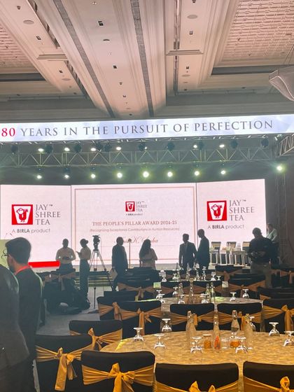 The view from the audience during the Jay Shree Tea performance. My setup is designed to be a seamless part of the main stage production.