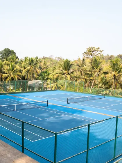 Our high-performance camp is set against the backdrop of Goa, but make no mistake, this is a place of work. Our world-class hard courts are your arena to forge a stronger game.