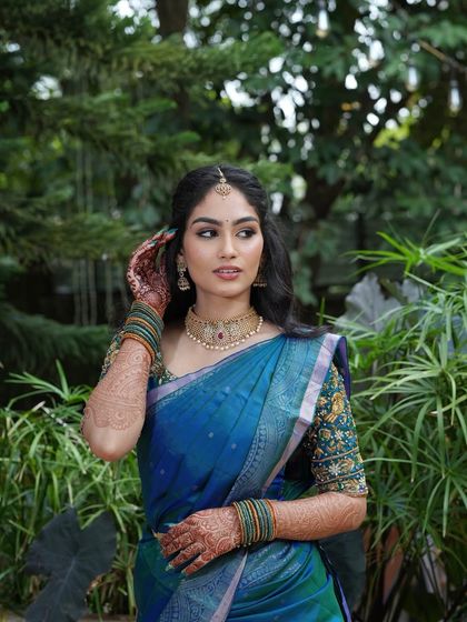 Shreeja - Bridal Makeup & Styling Elegant Engagement & Pre-Wedding Looks photo 3