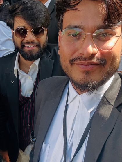 Campaigning for a fellow advocate for the post of joint secretary in the Shahdara Bar Association elections.