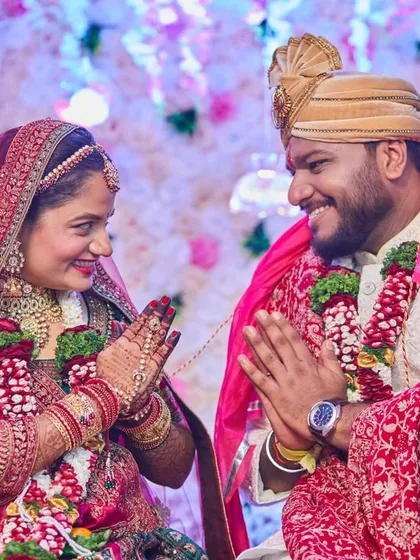 The connection between the couple is what I love to photograph. Here, they share a knowing smile during a ritual, a small, intimate moment in the midst of the grand ceremony.