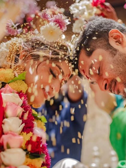 Another beautiful shot from the wedding ceremony, capturing the love and happiness of the couple.