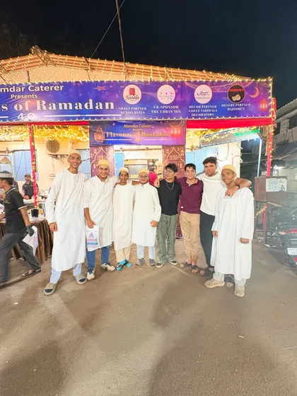 A group of young men enjoying their time at our festival. We welcome everyone.