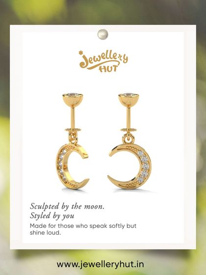 Sculpted by the moon, styled by you. This crescent moon helix hanging is made for those who speak softly but shine loud. It's a perfect, delicate statement for any cartilage piercing.