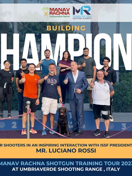An inspiring moment as our shooters meet with ISSF President Mr. Luciano Rossi during their training tour in Italy, gaining motivation from a true visionary of the sport.