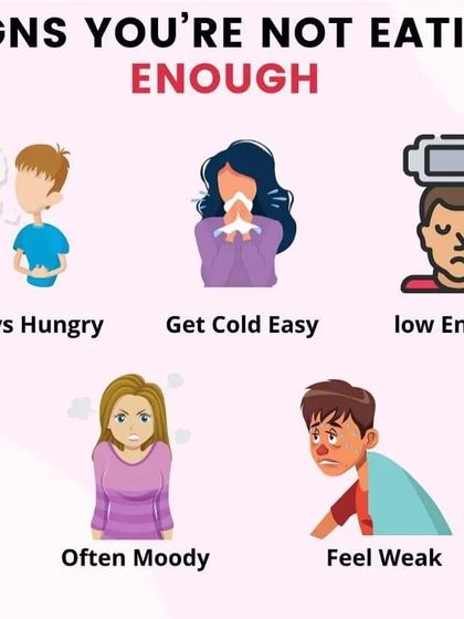 Feeling hungry, moody, or weak? These could be signs you're not eating enough. I teach you to nourish your body properly instead of starving it.