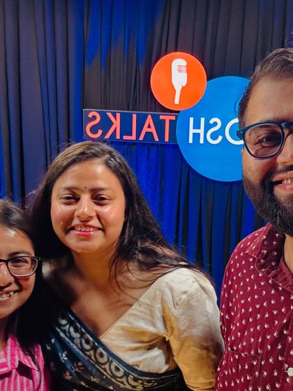 With the incredible team behind Josh Talks. Their hard work and coordination made it possible to share such an important message on a national platform.