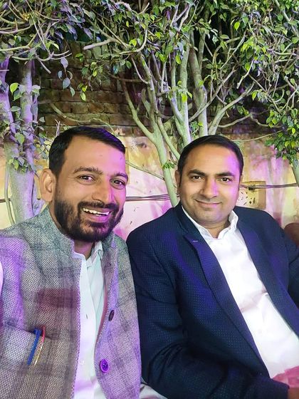 A selfie with a friend. The caption states, "Only he who understands loss can control his anger."