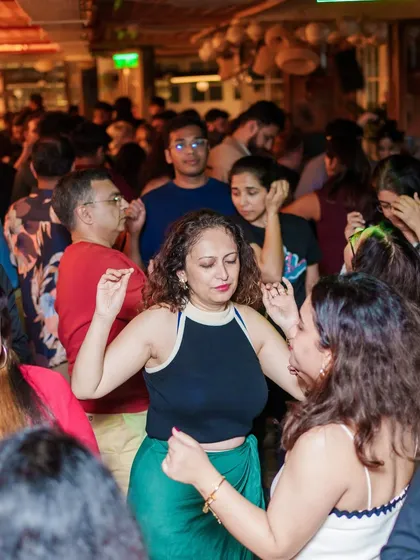 A packed dance floor is a common sight at my Monkey Bar gigs.