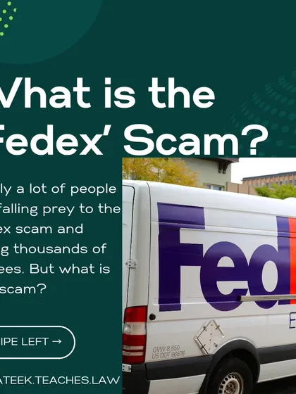 A cover image for a detailed breakdown of the widespread 'FedEx' parcel scam in India. This serves as a real-world example of the specific, current online safety threats I help clients navigate, showing my practical and relevant expertise in identifying and explaining complex scams.