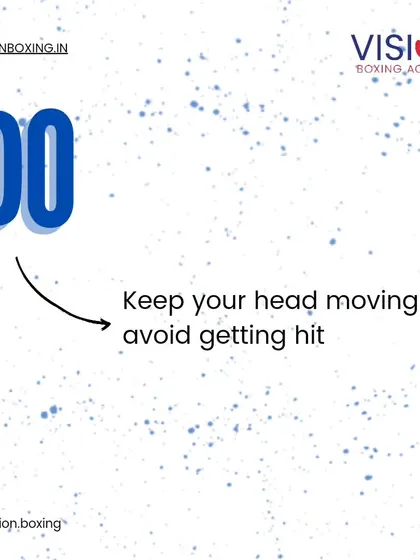 The first rule of defense is to keep your head moving. A stationary target is an easy target. Practice slipping, rolling, and weaving to become difficult to hit.