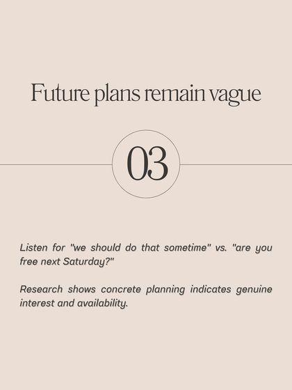 **Here is how to spot emotional unavailability in the first three dates.** Look for inconsistent communication patterns, where they are intensely engaged then disappear. Notice if they keep conversations surface-level, avoiding vulnerability. Vague future plans and how they talk about their exes are also major clues.
