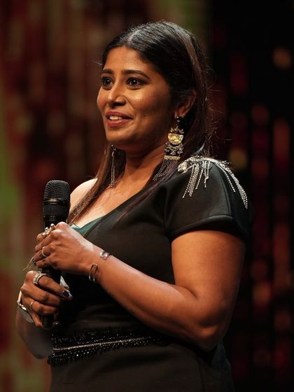 A moment of pure gratitude on stage. I am thankful for every opportunity, every challenge, and every success on this incredible journey.