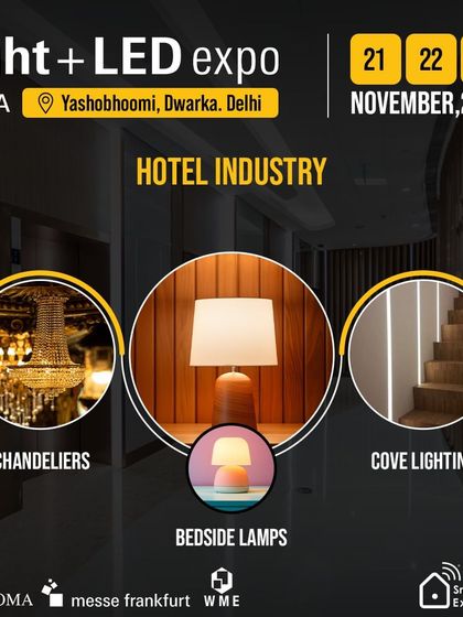 The hotel industry can source elegant solutions like chandeliers, bedside lamps, and cove lighting to enhance guest experiences.