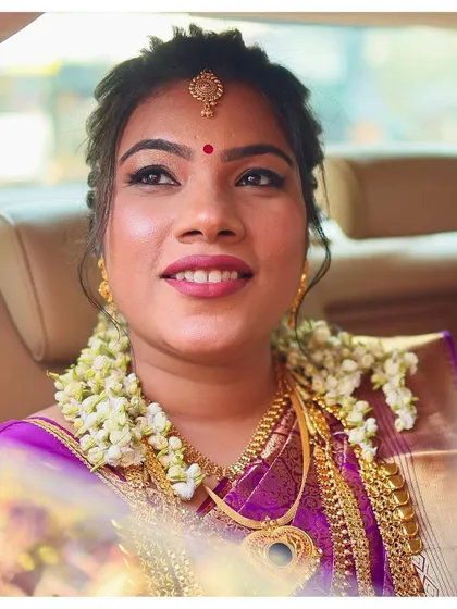 Reshma's fresh, skin-like makeup finish seen in natural sunlight. This is my goal for every bride: to look flawless and feel confident.