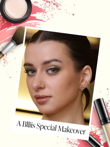 This graphic represents a Blliis Special Makeover. It combines a finished portrait with artistic elements to convey the creativity and polish we bring to our work.